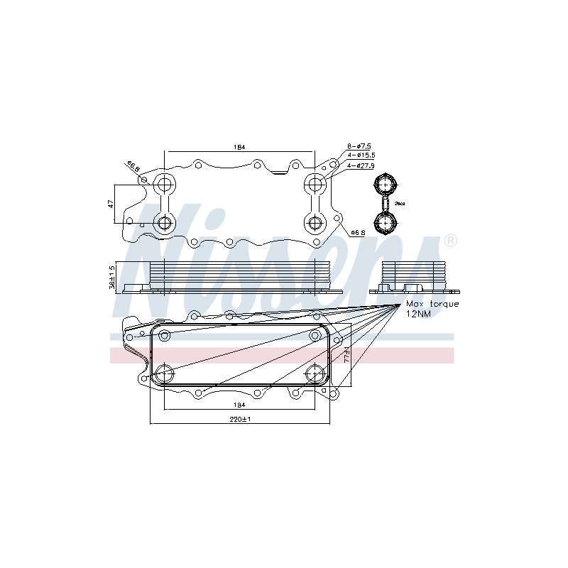 Radiateur Refroidisseur D'Huile Pour Chrysler Jeep MERCEDES 5179360AA 5179360AB