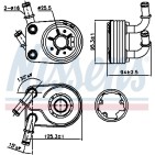 Radiateur Refroidisseur D'Huile Pour Fiat Alfa Romeo Lancia 55180933 55186217