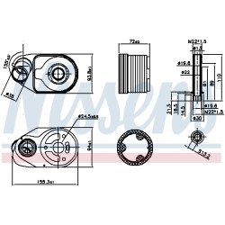 Radiateur Refroidisseur D'Huile Pour Fiat Ducato Iveco Daily III IV V