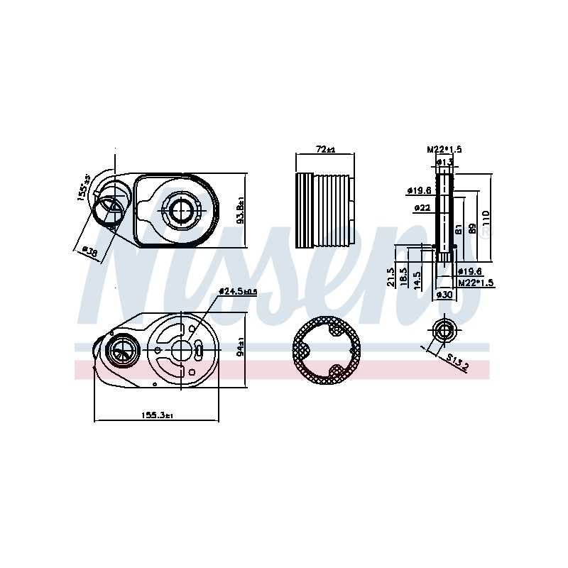 Radiateur Refroidisseur D'Huile Pour Fiat Ducato Iveco Daily III IV V