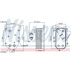 Radiateur Refroidisseur D'Huile Pour Opel Chevrolet Vauxhall 5989070291 55577343