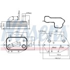 Radiateur Refroidisseur D'Huile Pour Peugeot Fiat Ford Citroën LR006653
