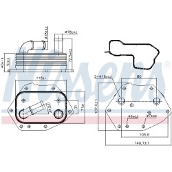 Radiateur Refroidisseur D'Huile Pour Peugeot Fiat Ford Citroën LR006653