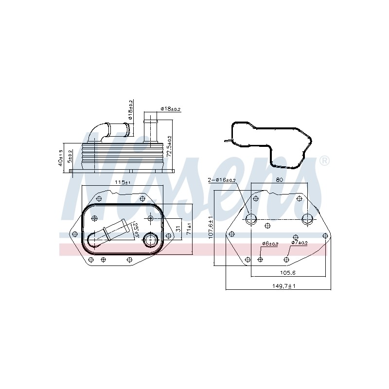 Radiateur Refroidisseur D'Huile Pour Peugeot Fiat Ford Citroën LR006653
