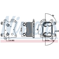 Radiateur Refroidisseur D'Huile Pour Renault Dacia Nissan MERCEDES 2130000Q0G