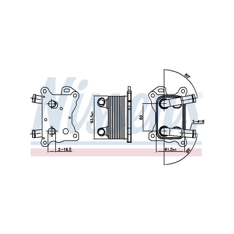 Radiateur Refroidisseur D'Huile Pour Renault Dacia Nissan MERCEDES 2130000Q0G