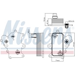 Radiateur Refroidisseur D'Huile Pour Opel Fiat Alfa Romeo Jeep 55236720 55230792