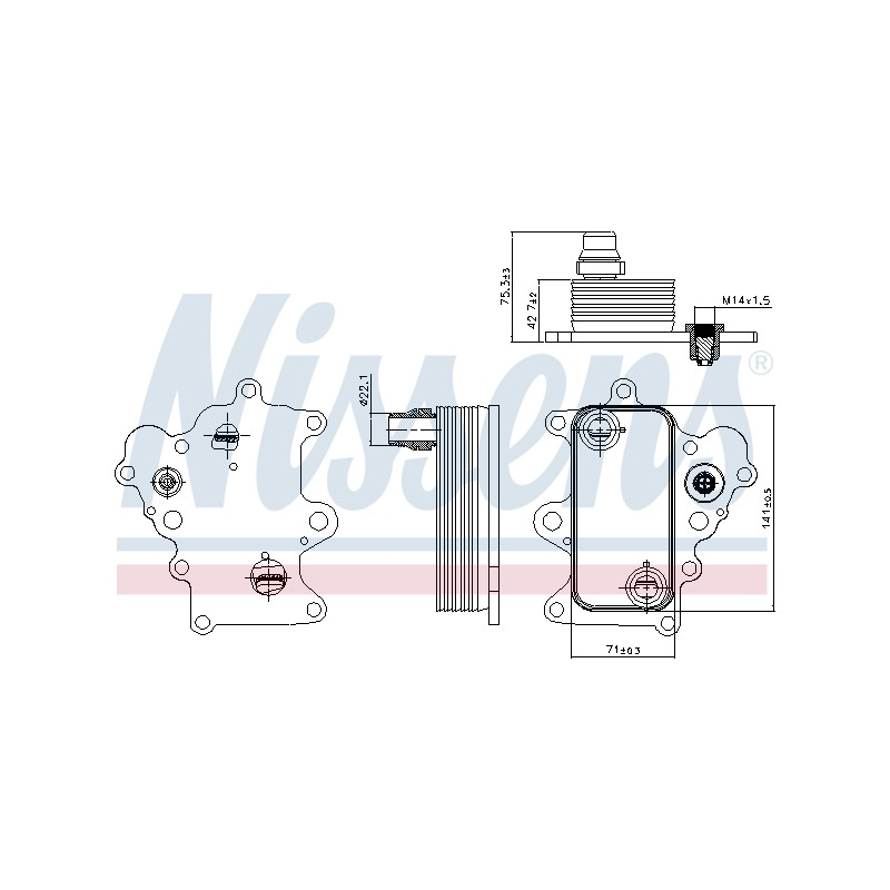 Radiateur Refroidisseur D'Huile Pour Opel Fiat Alfa Romeo Jeep 55236720 55230792