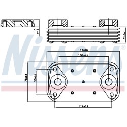 Radiateur Refroidisseur D'Huile Pour Peugeot Fiat Citroën FUSO (MITSUBISHI)