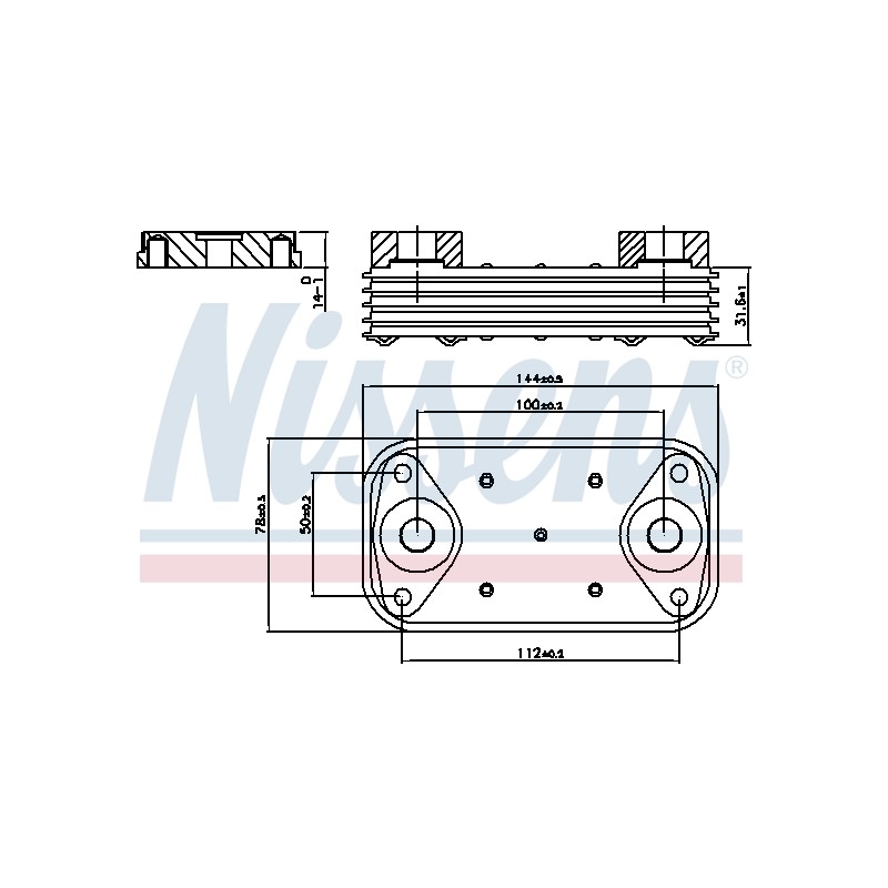 Radiateur Refroidisseur D'Huile Pour Peugeot Fiat Citroën FUSO (MITSUBISHI)