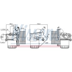Radiateur Refroidisseur D'Huile Pour Peugeot Fiat Ford Citroën BK2Q6B624BB