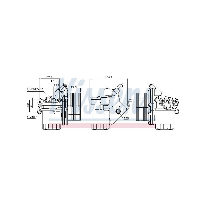 Radiateur Refroidisseur D'Huile Pour Peugeot Fiat Ford Citroën BK2Q6B624BB