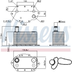 Radiateur Refroidisseur D'Huile Pour BMW Série 3 E46 E90 E91 E92 11427788462
