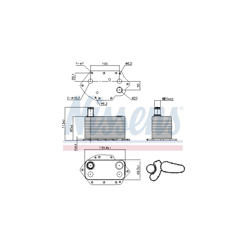 Radiateur Refroidisseur D'Huile Pour BMW Série 3 E46 E90 E91 E92 11427788462
