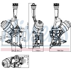 Radiateur Refroidisseur D'Huile Pour Opel Fiat Alfa Romeo Lancia 650130 55217288