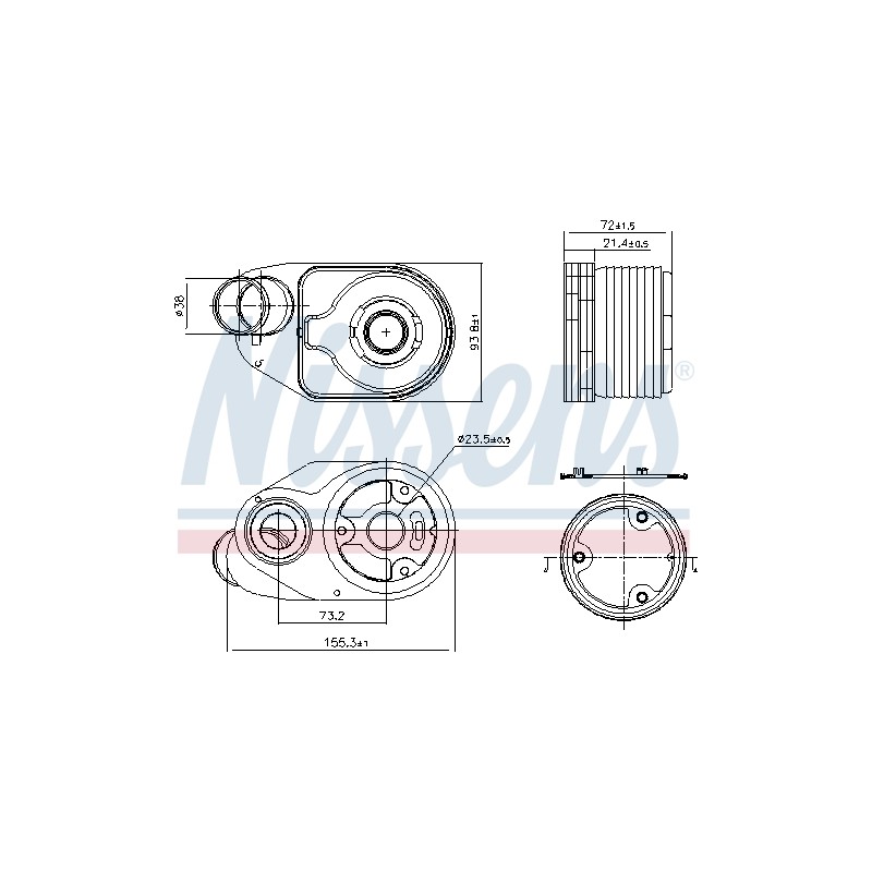 Radiateur Refroidisseur D'Huile Pour Iveco Daily III IV V VI 504375360