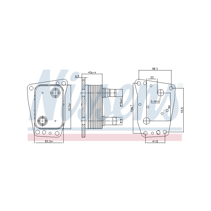 Radiateur Refroidisseur D'Huile Pour Peugeot Opel Ford Toyota 1871413 3553011