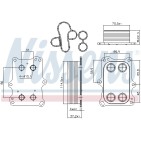 Radiateur Refroidisseur D'Huile Pour Fiat 124 Alfa Romeo Chrysler Jeep 55215005