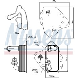 Radiateur Refroidisseur D'Huile Pour Opel Fiat Alfa Romeo Chrysler 55220558