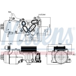 Radiateur Refroidisseur D'Huile Pour Peugeot Opel Ford Citroën 1103S7 MN982519