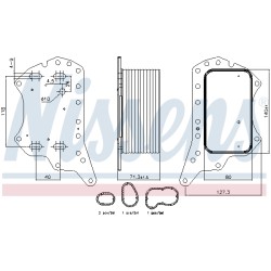 Radiateur Refroidisseur D'Huile Pour Renault Opel Fiat Nissan 152081926R 4423048