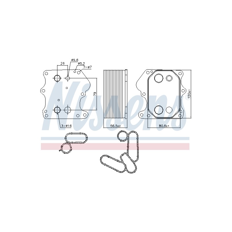 Radiateur Refroidisseur D'Huile Pour Peugeot Fiat Ford Citroën 1829179 2007522