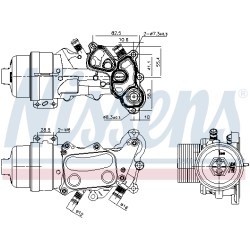 Radiateur Refroidisseur D'Huile Pour Peugeot Citroën C4 Mini 1103P7 11427546279
