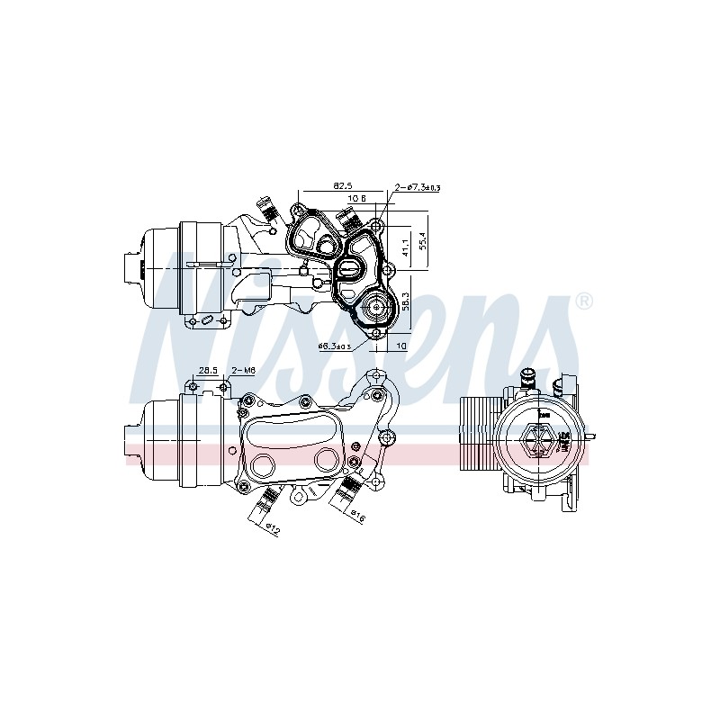 Radiateur Refroidisseur D'Huile Pour Peugeot Citroën C4 Mini 1103P7 11427546279