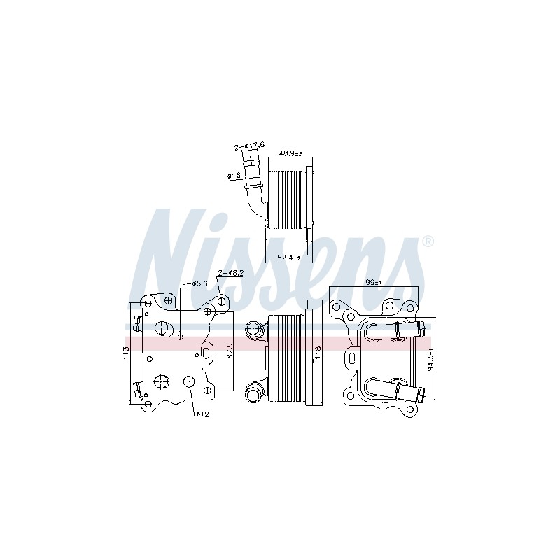 Radiateur Refroidisseur D'Huile Pour Renault Dacia Nissan MERCEDES 213055917R