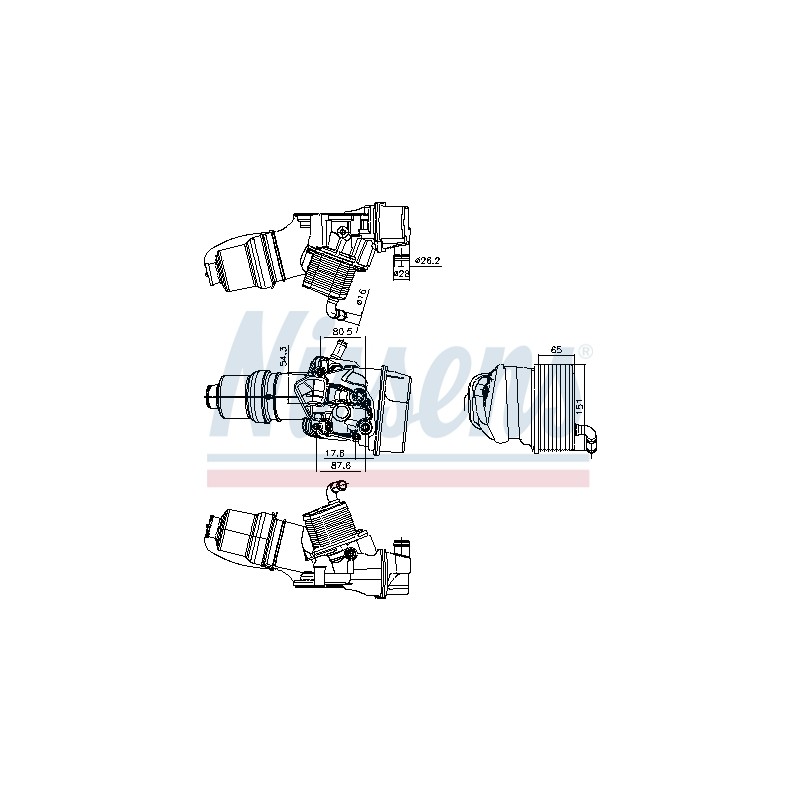 Radiateur Refroidisseur D'Huile Pour VW Audi Seat Skoda 06D117021C 06F115397E
