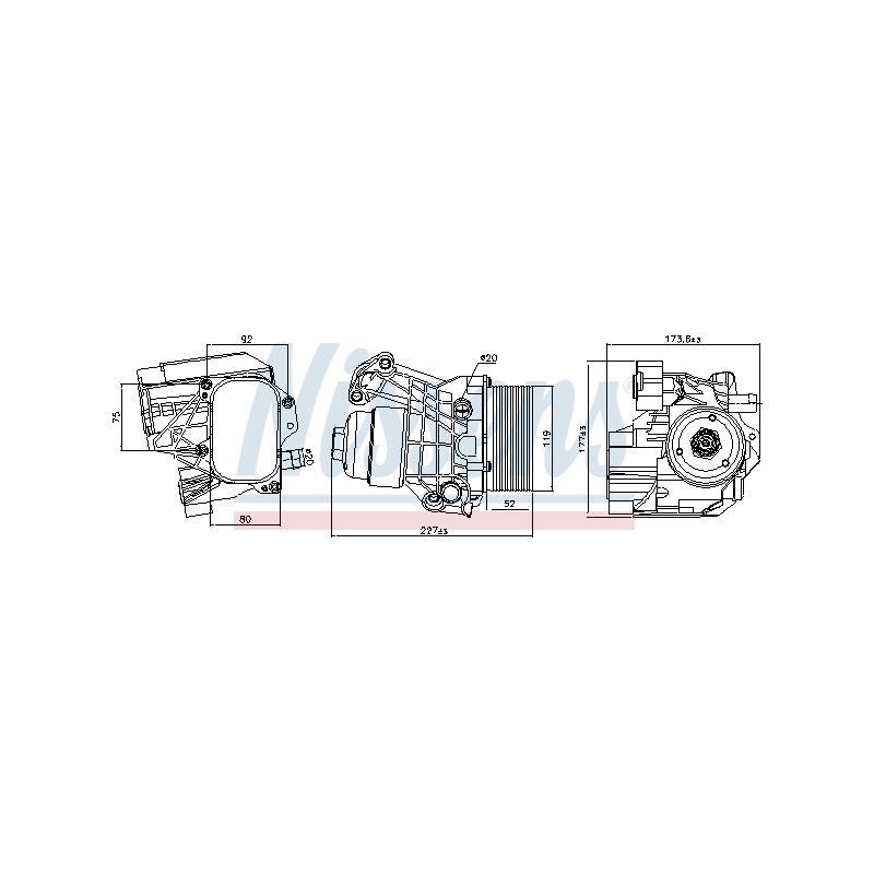 Radiateur Refroidisseur D'Huile Pour VW Audi A1 Seat Skoda 03N115389B 03N115389A