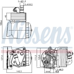 Radiateur Refroidisseur D'Huile Pour BMW Série 1 E81 E82 E87 E88 11427508966