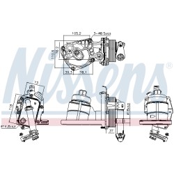 Radiateur Refroidisseur D'Huile Pour Peugeot Fiat Ford Citroën LR006653