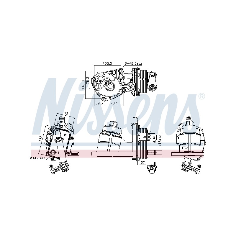Radiateur Refroidisseur D'Huile Pour Peugeot Fiat Ford Citroën LR006653