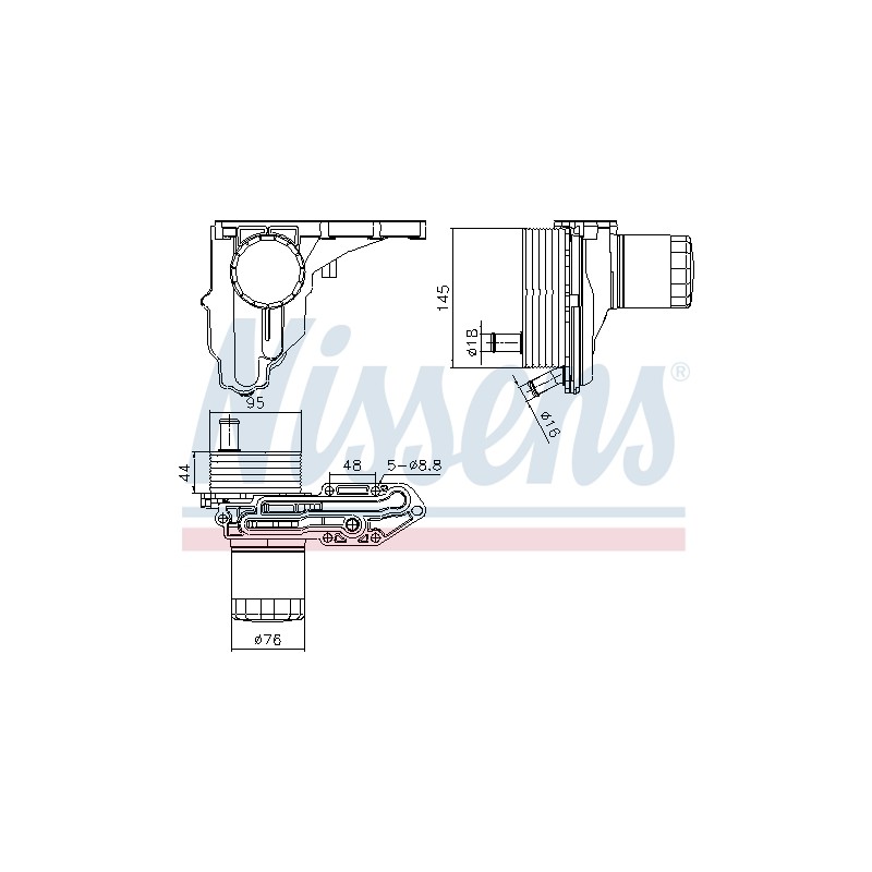 Radiateur Refroidisseur D'Huile Pour Ford Transit Land Rover Defender Cabrio