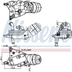 Radiateur Refroidisseur D'Huile Pour Opel Fiat Alfa Romeo Chrysler 55220558
