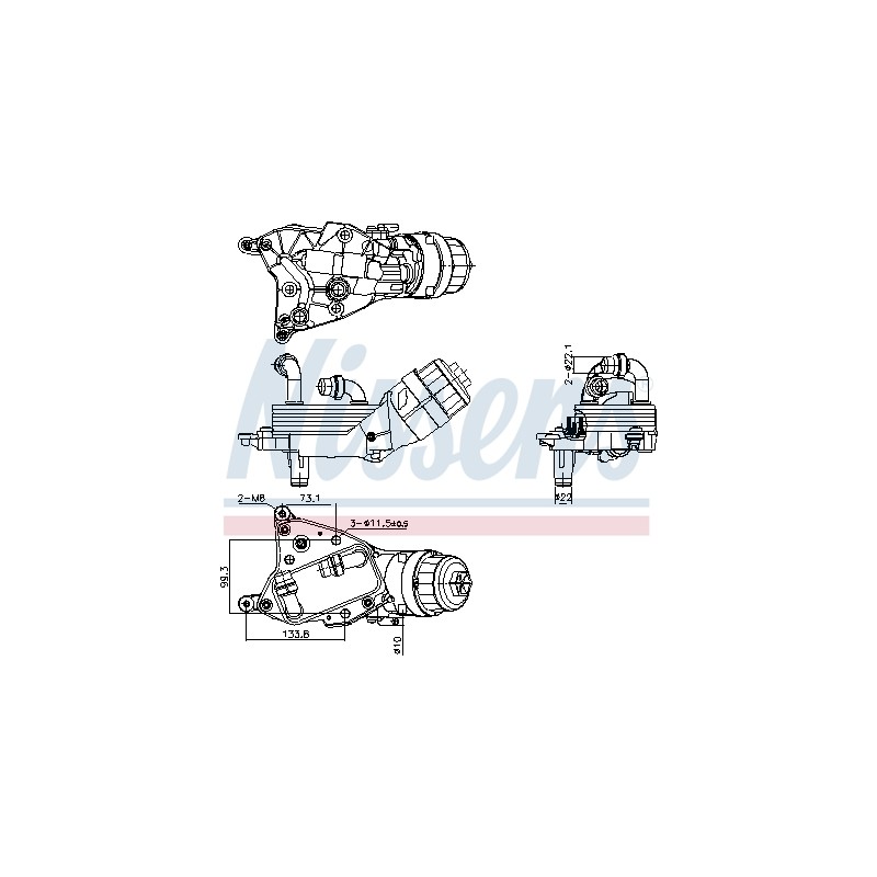 Radiateur Refroidisseur D'Huile Pour Opel Fiat Alfa Romeo Chrysler 55220558