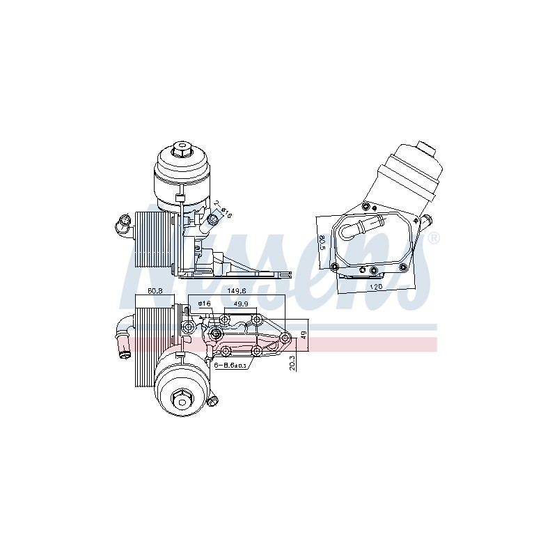 Radiateur Refroidisseur D'Huile Pour Ford Ranger