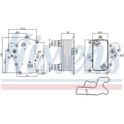 Radiateur Refroidisseur D'Huile Pour Fiat Freemont Alfa Romeo Giulietta -
