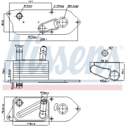 Radiateur Refroidisseur D'Huile Pour Ford Tourneo Transit 2365342 2369914