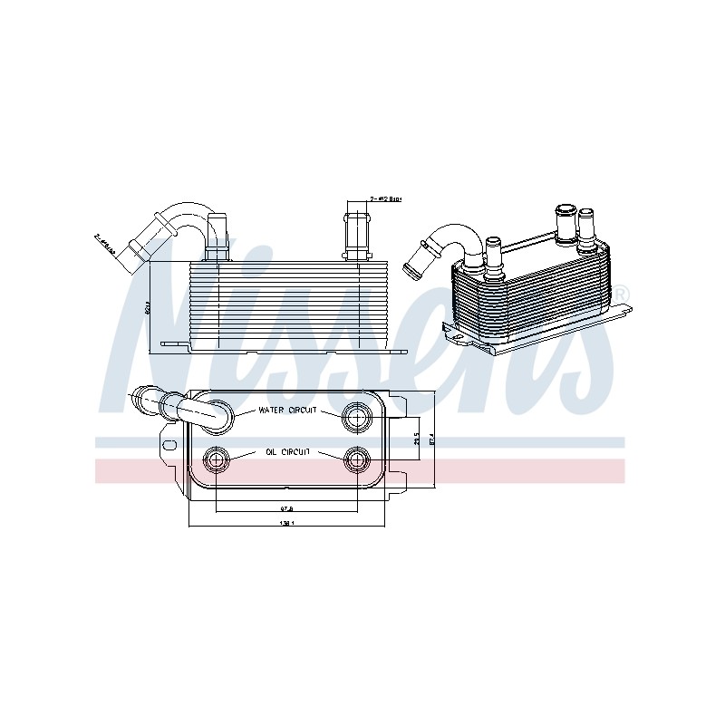 Radiateur Refroidisseur D'Huile boite Auto Pour Ford Land Rover Volvo LR002916
