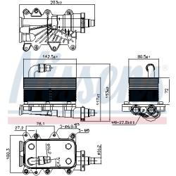 Radiateur Refroidisseur D'Huile boite Auto Pour BMW Série 5 E60 X3 Land Rover