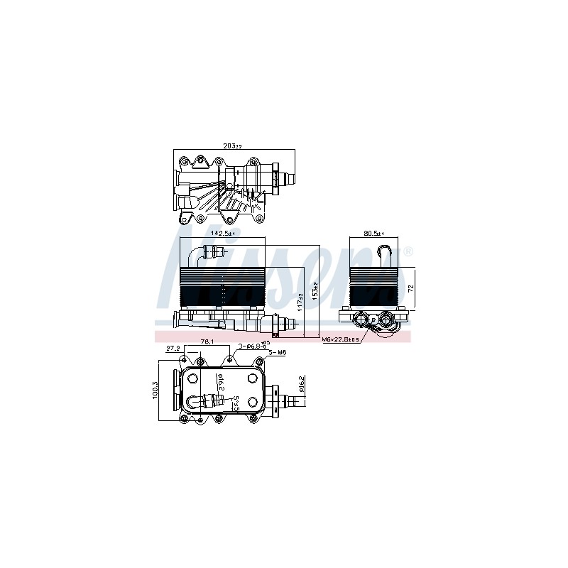 Radiateur Refroidisseur D'Huile boite Auto Pour BMW Série 5 E60 X3 Land Rover