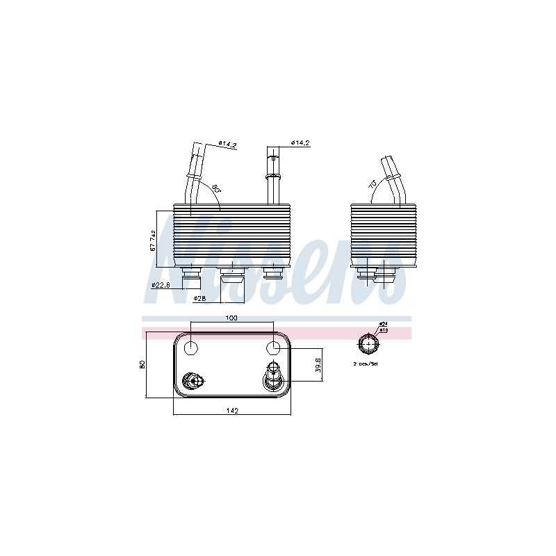 Radiateur Refroidisseur D'Huile boite Auto Pour BMW X5 1439112 17101439112