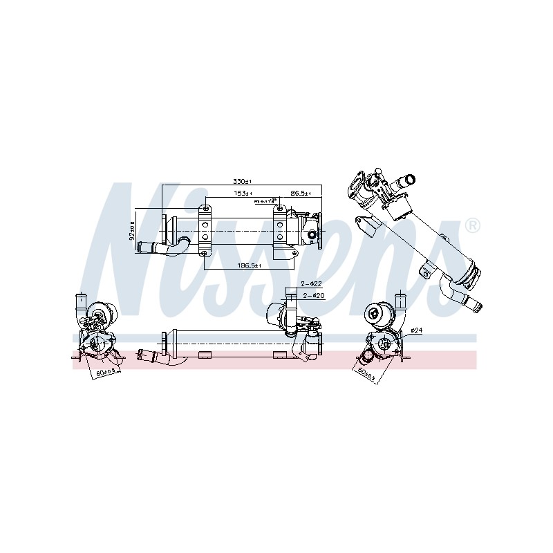 Refroidisseur Radiateur Vanne EGR Pour VW Audi Seat Skoda 03L131512L 03L131512B