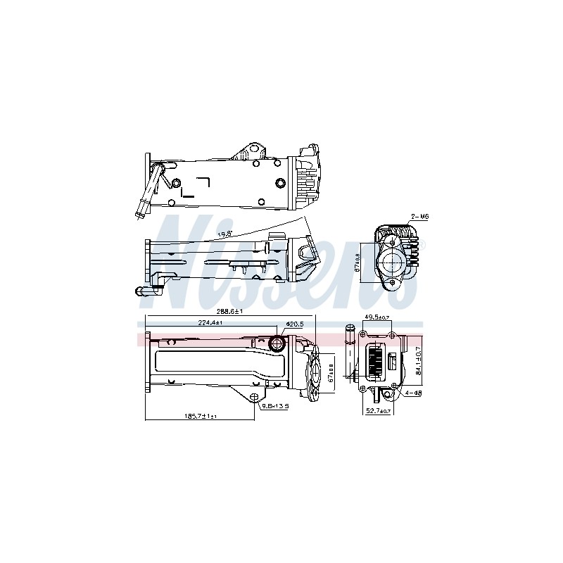 Refroidisseur Radiateur Vanne EGR Pour Volvo C30 C70 II S40 S60 S80 V40 30757778