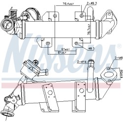 Refroidisseur Radiateur Vanne EGR Pour Renault Opel Nissan Vauxhall 147350782R