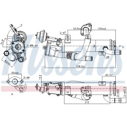 Refroidisseur Radiateur Vanne EGR Pour Audi A4 A6 03G131512AT 03G131512C