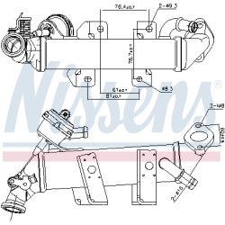 Refroidisseur Radiateur Vanne EGR Pour Renault Opel Nissan Vauxhall 147356011R