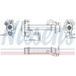 Refroidisseur Radiateur Vanne EGR Pour Iveco Daily V VI 504384188 5801365344